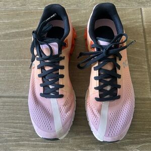 On Running Women's Athletic Shoes in Pink and Black